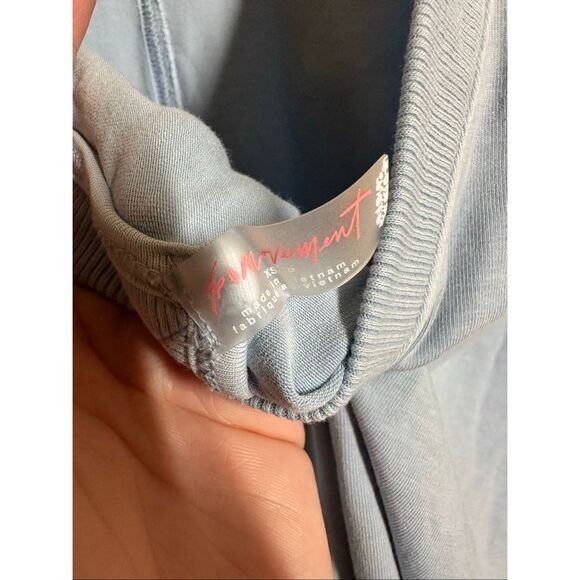 Free People Movement Hot Shot Tee Romper in Steel Blue Size XS - Picture 6 of 6